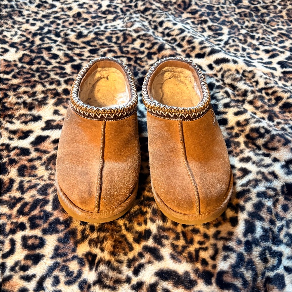 Cozy Tan Suede Slippers